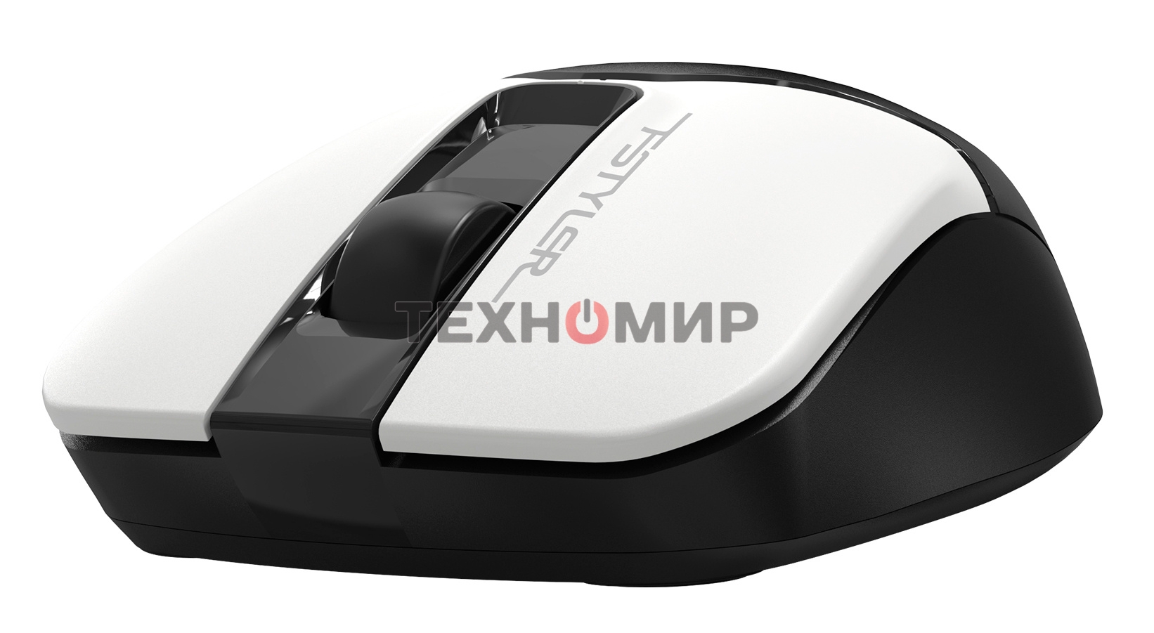 Мышь беспроводная A4Tech Fstyler FG12S белый/черный, 1200 dpi, радиоканал, USB, кнопки - 3