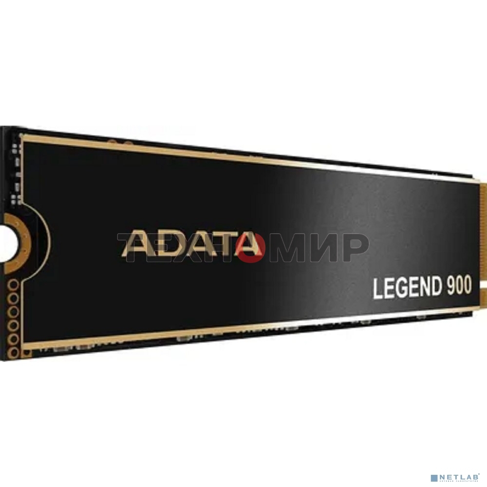 Накопитель SSD ADATA LEGEND 900, 512Gb, PCIe 4.0 x4, M.2 2280, NVMe, R/W 6200/2300, с радиатором