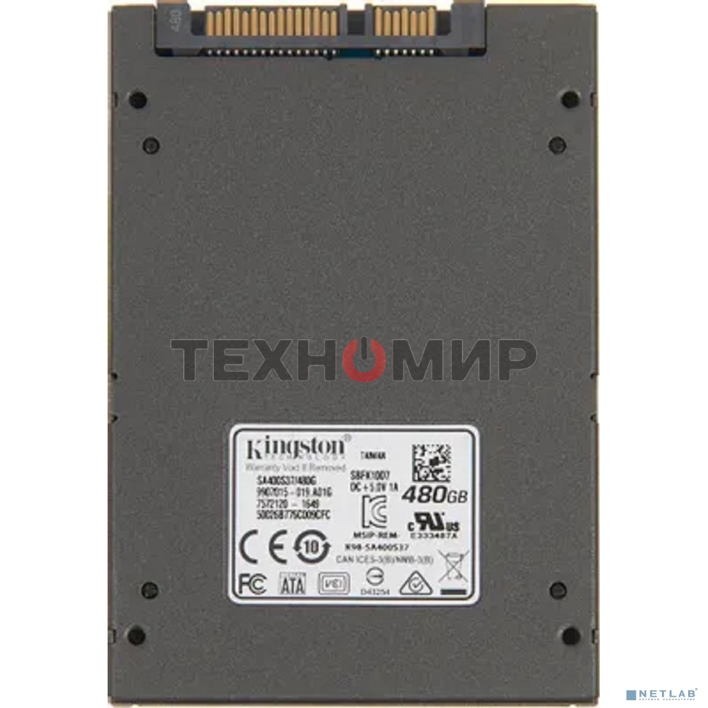 Накопитель SSD Kingston A400, 480Gb, SATA III, 2.5