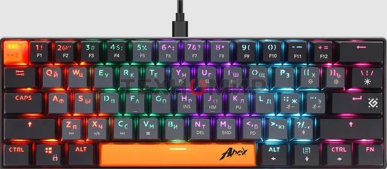 Клавиатура проводная Defender USB APEX GK-002 RU