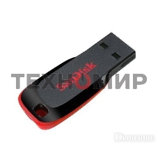 Флешка USB Sandisk CZ50 Cruzer Blade (SDCZ50-032G-B35), 32Gb, USB 2.0, R/W 15/4, черный/красный