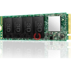 Накопитель SSD Transcend MTE110S, 128Gb, M.2 2280, PCIe 3.0 x4, NVMe, R/W 1600/400