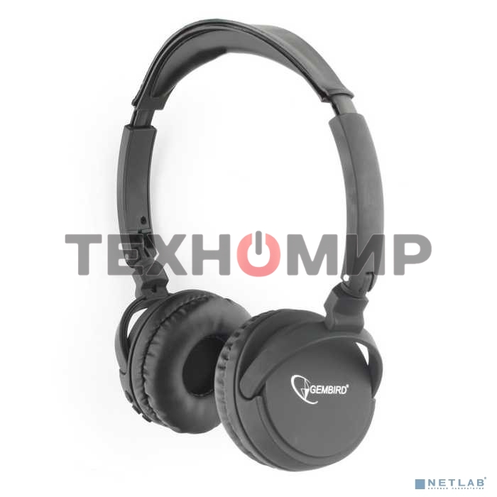 Гарнитура стерео беспров. Gembird BHS-100 черный Bluetooth v.5.0