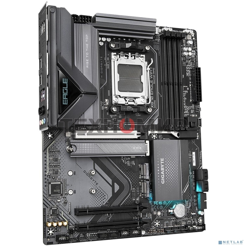 Материнская плата Gigabyte X870 EAGLE WIFI7, AM5, AMD X870, 4xDDR5, 4xSATA, 3xM.2, 1xPCI-E 5.0 x16, 2xPCI-E 3.0 x1, 1xHDMI, 1xUSB-C (DP), 1x 2.5Gb LAN, 4xUSB-A 2.0, 3xUSB-A 3.2 Gen 1, 1xUSB-A 3.2 Gen 2, 2xUSB-C 3.2 Gen 2 (USB4), 3x3.5 мм, 7.1, ATX