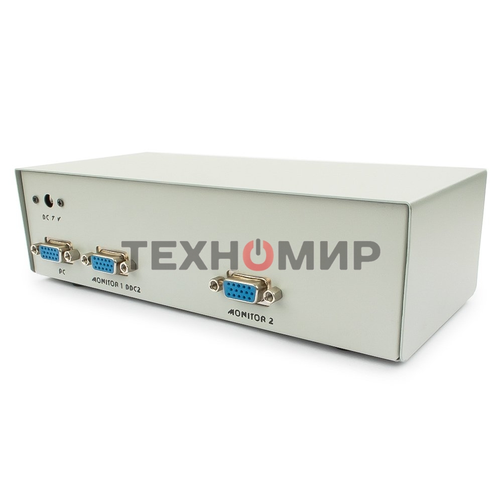Разветвитель GVS122 Разветвитель сигнала VGA на 2 монитора (Gembird)