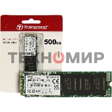 Накопитель SSD M.2 Transcend 500Gb MTS825 TS500GMTS825S (SATA3, up to 530/480MBs, 3D NAND, 180TBW, 22x80мм)
