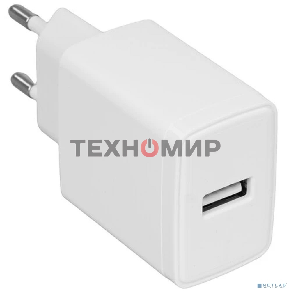 Сетевое зарядное устройство Cablexpert MP3A-PC-56, 5Вт, 1А, 1хUSB, белый, пакет