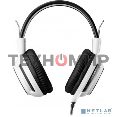 Наушники с микрофоном Oklick HS-G300 белый/черный 2.5м мониторы