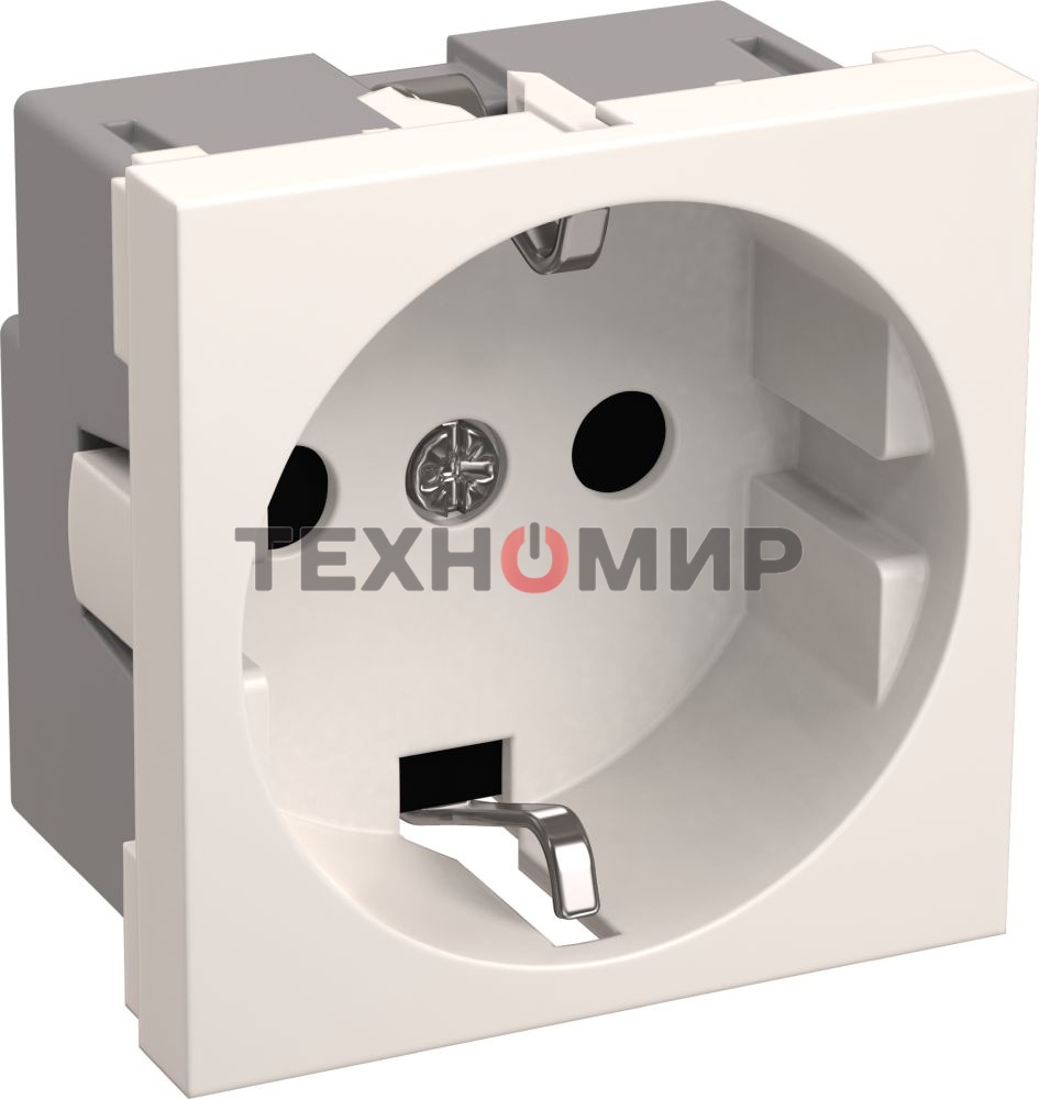 Розетка Iek (CKK-40D-RSZB2-K01-K) РКС-20-30-П-К Розетка с з/к 2к (на 2 модуля) ПРАЙМЕР белая