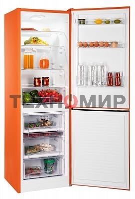 Холодильник Nordfrost NRB 152 Or оранжевый двухкамерный 205/115л морозилка снизу