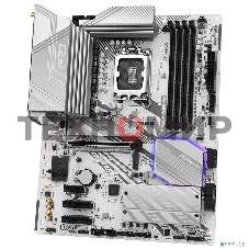 Материнская плата ASRock Z890 Pro RS WiFi белый, LGA 1851, Intel Z890, 4xDDR5, 4xSATA, 4xM.2, 1xPCIe 5.0 x16, 2xPCIe 4.0 x16, 1xPCIe x1, 2xUSB-C Thunderbolt 4, 4xUSB-A 3.2 Gen 1, 1xUSB-A 3.2 Gen 2, 1xHDMI, 1xDP, 1x2.5Gb LAN, 5x3.5 мм, 7.1, ATX