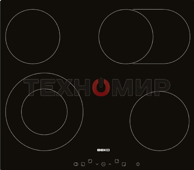 Встраиваемая электрическая варочная панель Beko HIC 64403 T, черный