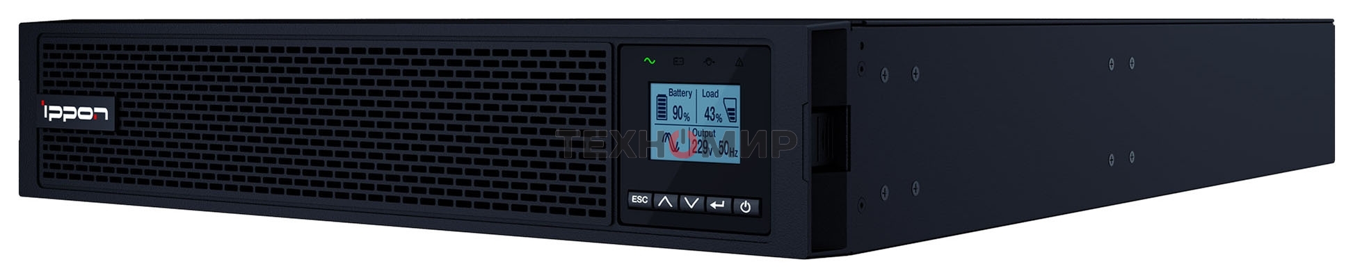 Источник бесперебойного питания Ippon Innova RT II 2000 2000Вт 2000ВА черный