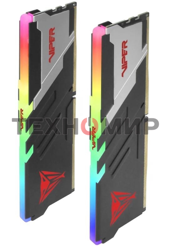 Оперативная память Patriot Viper Venom, DDR5, 64GB (2x32GB), 5600MHz, CL40, DIMM, с радиаторами, RGB, черный