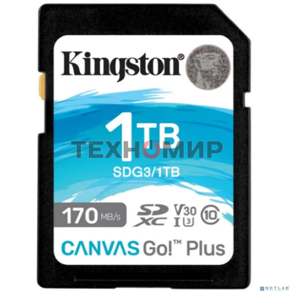 Флеш карта Kingston 1Tb SDXC Canvas Go Plus 170R C10 UHS-I U3 V30/Kingston 1Tb SDXC Canvas Go Plus 170R C10 UHS-I U3 V30
