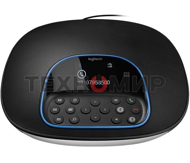 Веб-камера Logitech Group 1920x1080, 30 кадр/с, USB Type-A, микрофон (4 шт, шумоподавление), автоматическая фокусировка, автоосвещение, универсальное крепление, штатив в комплекте