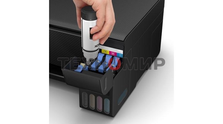 МФУ струйное Epson EcoTank L3251 (C11CJ67419/C11CJ67302/C11CJ67518), A4, цветное, печ. до 33 стр/мин. (ч/б) до 15 стр/мин. (цвет), скан. до 5 стр/мин., 5760 x 1440 dpi (печать) 1200x2400dpi (скан.), USB, Wi-Fi