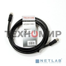 Кабель Telecom Кабель соединительный (TAN9520-2M) антенный RG59 F-male--F-male 2м 6926123462447