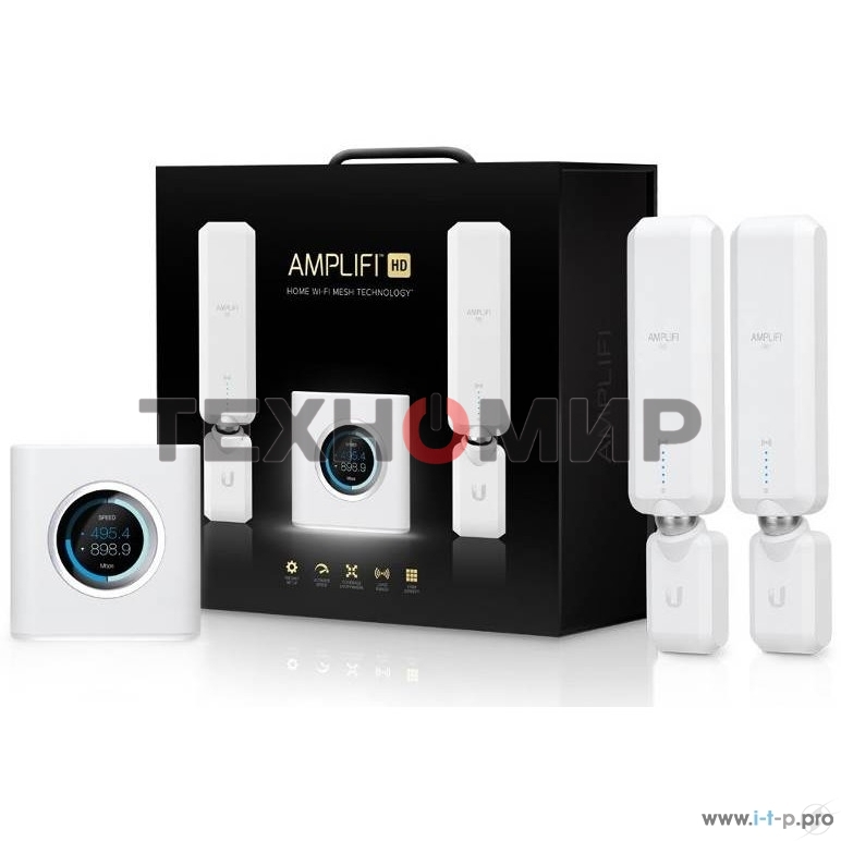 Маршрутизатор UBIQUITI AFi-HD WiFi система (4UTP 1000Mbps, 1WAN, 802.11a/b/g/n/aс, 1300Mbps)