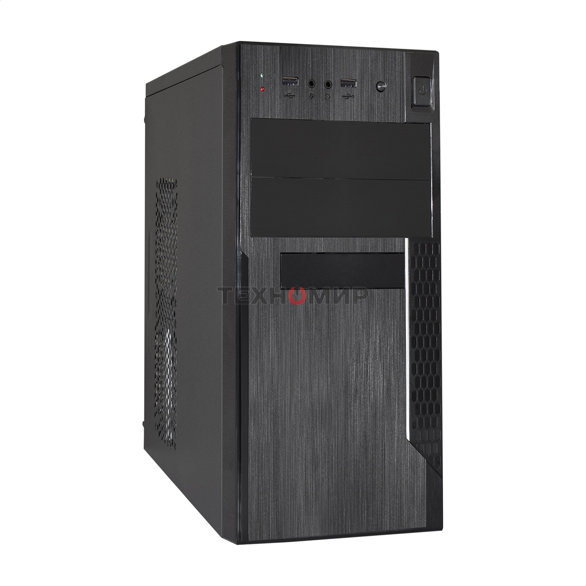 Компьютерный корпус Minitower ExeGate EX283240RUS MA-373X (mATX, без БП, 2*USB, аудио, черный)
