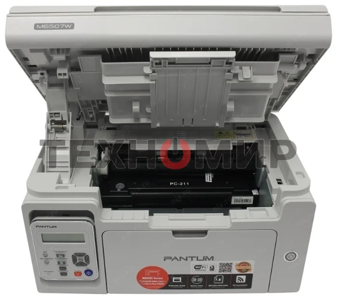 МФУ лазерное Pantum M6507W, A4, ч/б, печ. до 22 стр/мин., скан. до 8.5 стр/мин., 1200 x 1200 dpi, USB, Wi-Fi
