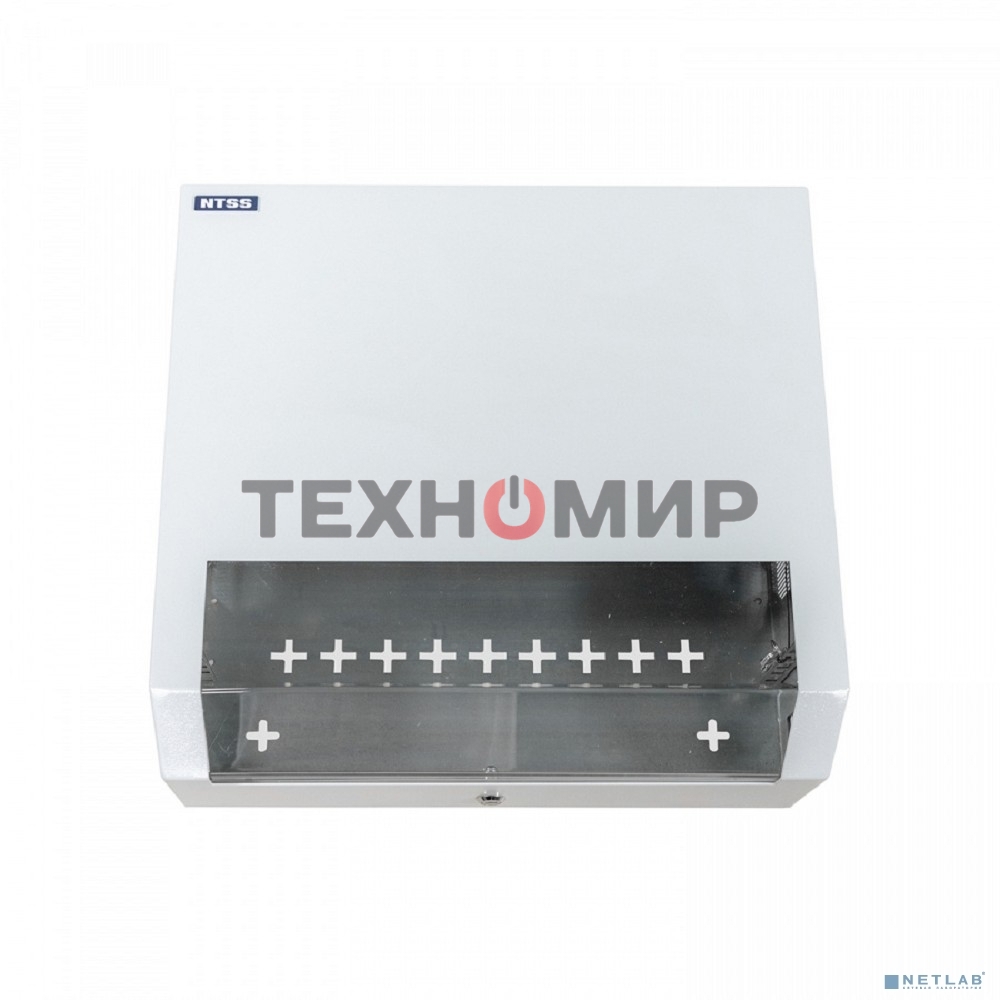 Шкаф коммутационный NTSS (NTSS-SOHO5U) настенный 5U 520x140 мм пер. дв. стекл несъемн. бок. пан. 80 кг белый IP20