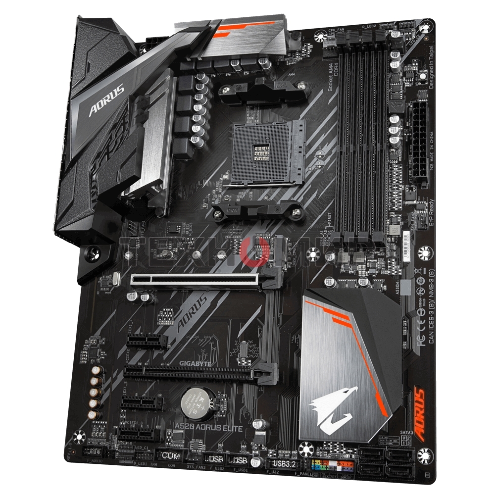Материнская плата Gigabyte A520 AORUS ELITE, AM4, AMD A520, 4xDDR4, 4xSATA, 1xM.2, 1xPCI-E 3.0 x16, 1xHDMI, 1xDVI-D, 1x 1Gb LAN, 2xUSB 2.0, 4xUSB 3.2 Gen 1, 3x3.5 мм, 7.1, Micro-ATX