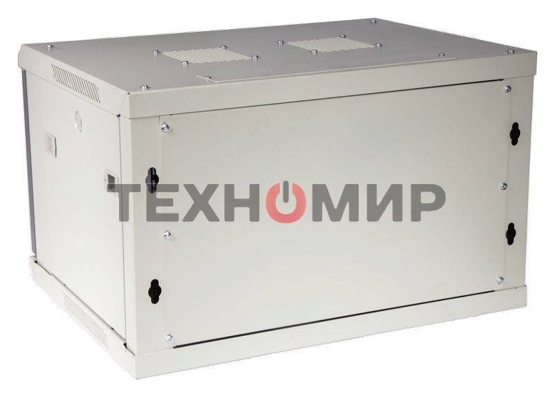 Шкаф настенный серии Pro, 9U 600x450, стеклянная дверь