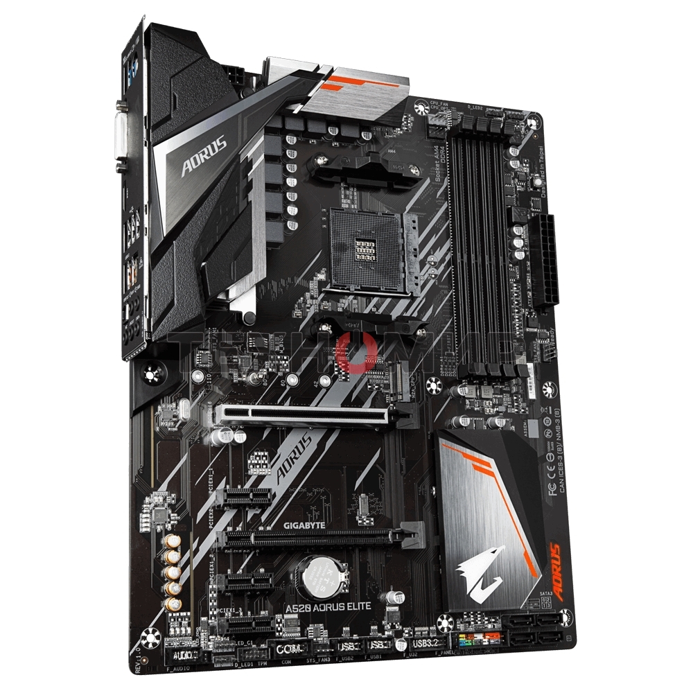 Материнская плата Gigabyte A520 AORUS ELITE, AM4, AMD A520, 4xDDR4, 4xSATA, 1xM.2, 1xPCI-E 3.0 x16, 1xHDMI, 1xDVI-D, 1x 1Gb LAN, 2xUSB 2.0, 4xUSB 3.2 Gen 1, 3x3.5 мм, 7.1, Micro-ATX