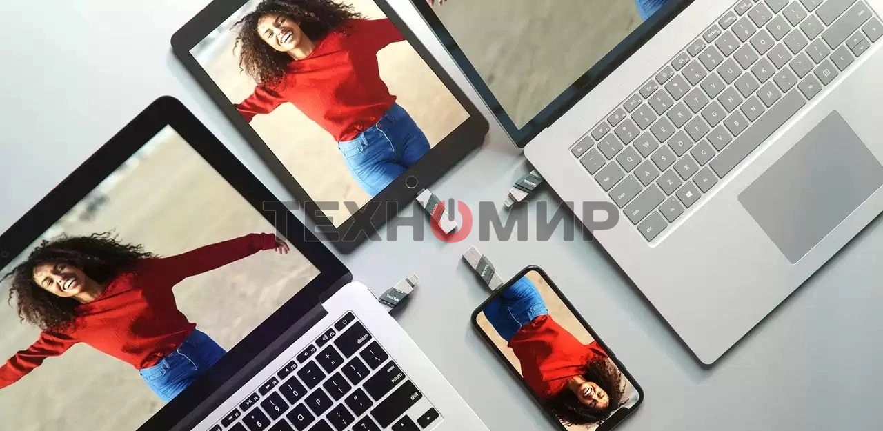 Флешка USB Sandisk 128Gb iXpand Flip SDIX90N-128G-GN6NE USB3.1 зеленый/серебристый