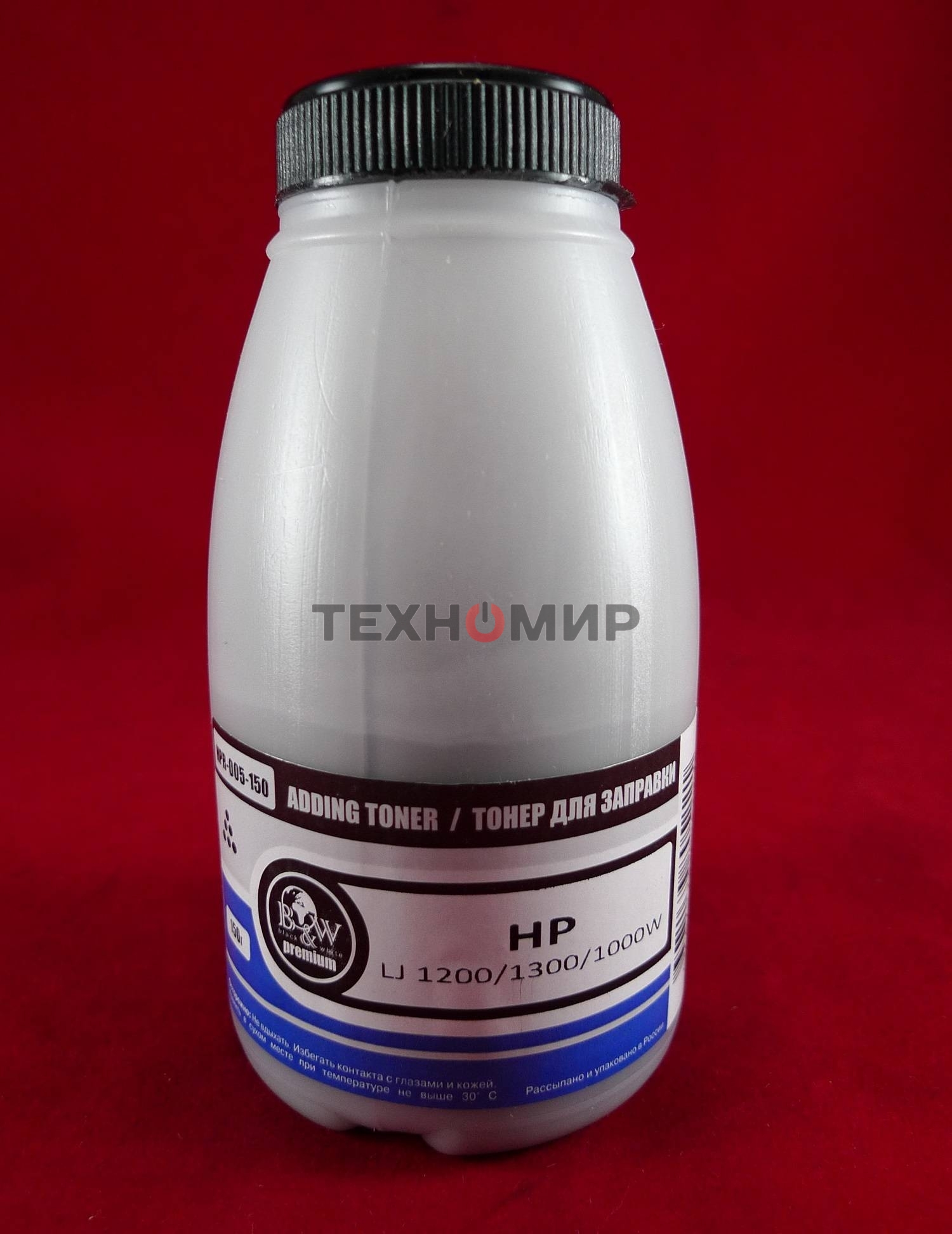 Тонер HP LJ 1200/1300/1000W (фл.150г.) B&W Premium фас России