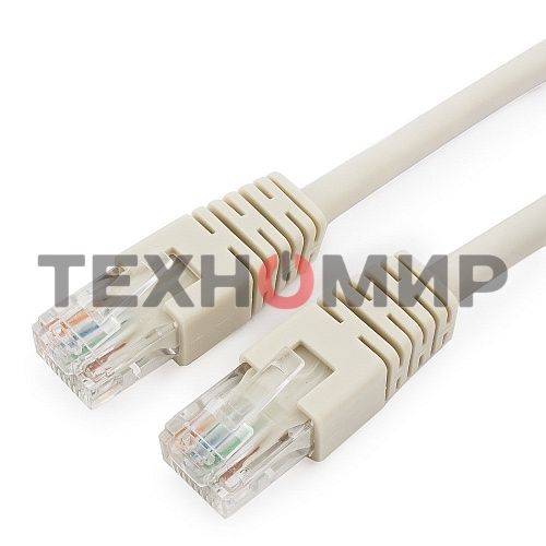 Патч-корд UTP Cablexpert cat.6, 0.25м, литой, многожильный, серый