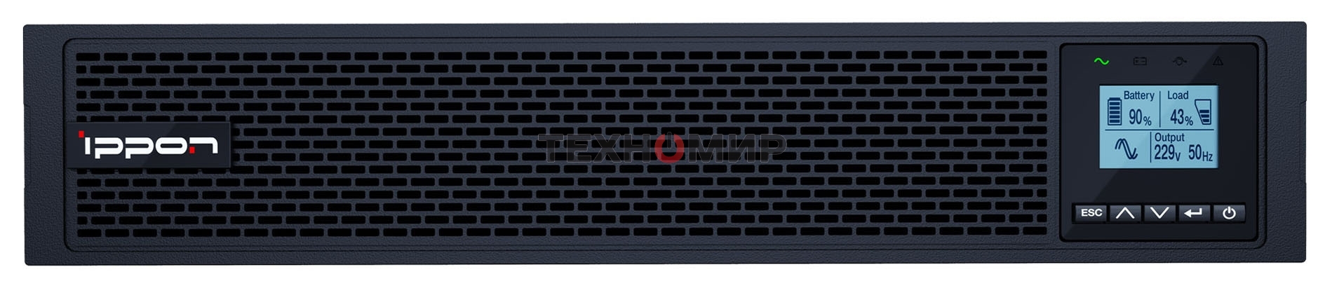 Источник бесперебойного питания Ippon Innova RT II 3000 3000Вт 3000ВА черный