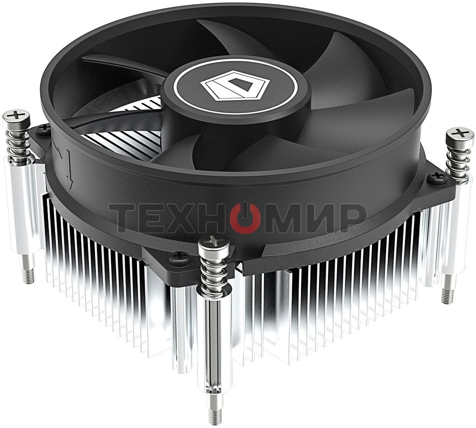 Кулер ID-COOLING DK-19 PWM серебристый/черный 92мм алюминий 2200rpm 26db 4-pin 95W 55мм