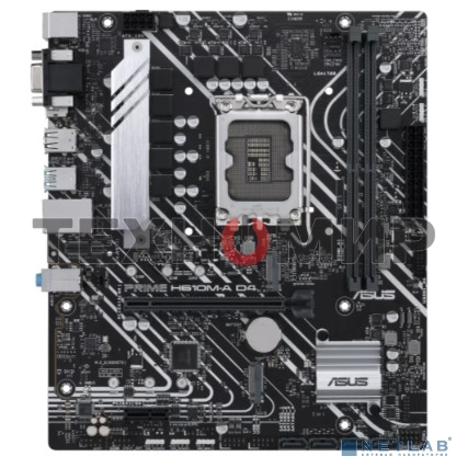 Материнская плата ASUS PRIME H610M-A D4-CSM, LGA 1700, Intel H610, 2xDDR4, 4xSATA, 2xM.2, 1xPCIe 4.0 x16, 1xPCIe x1, 1xDP, 1xD-Sub, 1xHDMI, 1x 1Gb LAN, 4xUSB-A 2.0, 2xUSB-A 3.2 Gen 1, 7.1, mATX