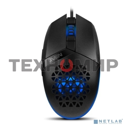 Мышь проводная SVEN RX-G735 черный, 4000 dpi, USB, кнопки - 6
