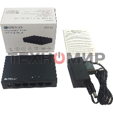 Коммутатор неуправляемый ORIGO OS2205/A2A 5x1000Base-T, корпус металл