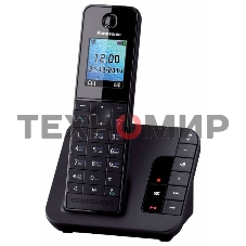 Телефон беспроводной (DECT) Panasonic KX-TGH220RUB черный АОН, Caller ID, 