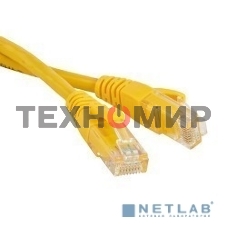 Патч-корд Hyperline U/UTP, Cat.6, LSZH, 1 м, желтый PC-LPM-UTP-RJ45-RJ45-C6-1M-LSZH-YL