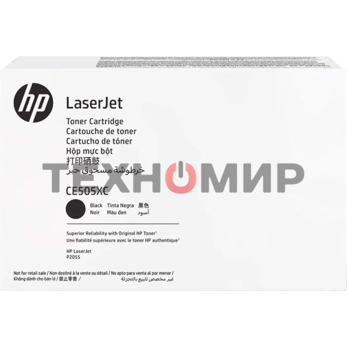 Картридж лазерный контрактный HP LaserJet CE505X Contract Black Print Cartridge