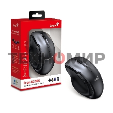 Мышь беспроводная Genius Ergo 8200S серый, 1200 dpi, радиоканал, USB, кнопки - 5