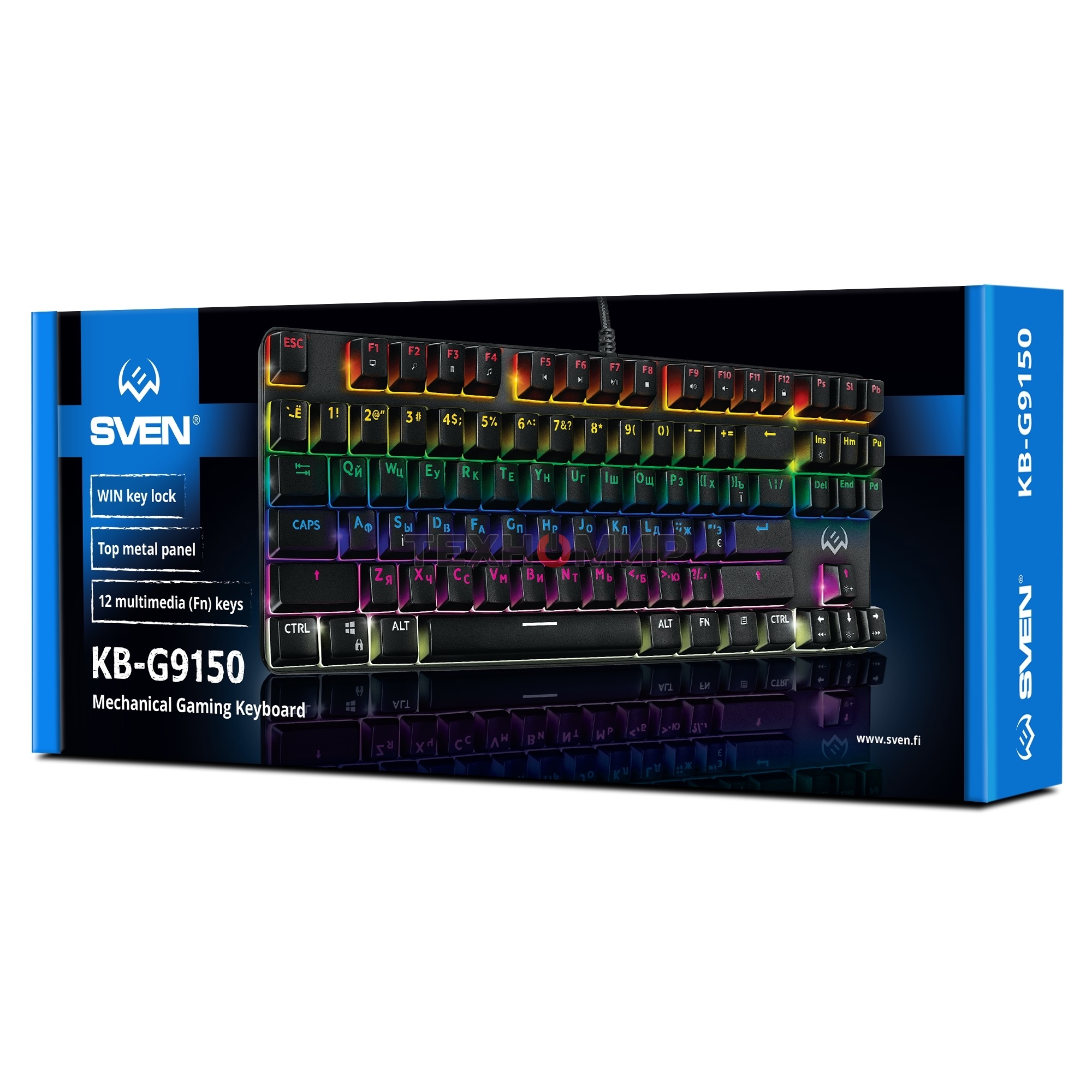 Клавиатура Sven KB-G9150 проводная, USB Type-A, чёрный