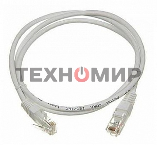 Патч-корд LANMASTER UTP LAN-PC45/U5E-3.0-GY вилка RJ-45-вилка RJ-45 cat.5е 3м серый LSZH (уп.:1шт)