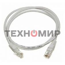 Патч-корд LANMASTER UTP LAN-PC45/U5E-3.0-GY вилка RJ-45-вилка RJ-45 cat.5е 3м серый LSZH (уп.:1шт)