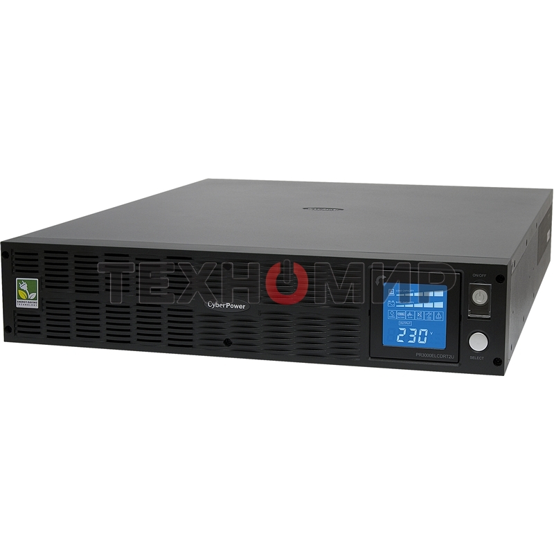 Источник бесперебойного питания CyberPower PR3000ELCDRT2U 3000VA/2700W USB/RJ11/45 (10 IEC)
