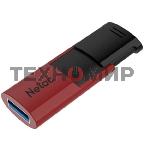 Флешка USB Netac U182 NT03U182N-256G-30RE, USB 3.0 256Gb, retail version, черный/красный