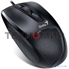 Мышь проводная Genius DX-150X черный, 1000 dpi, USB, кнопки - 3
