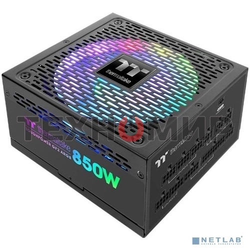 Блок питания Thermaltake Toughpower GF2 ARGb (PS-TPD-0850F3FAGE-2), 850Вт, 80 PLUS Gold, 140мм, модульный, черный