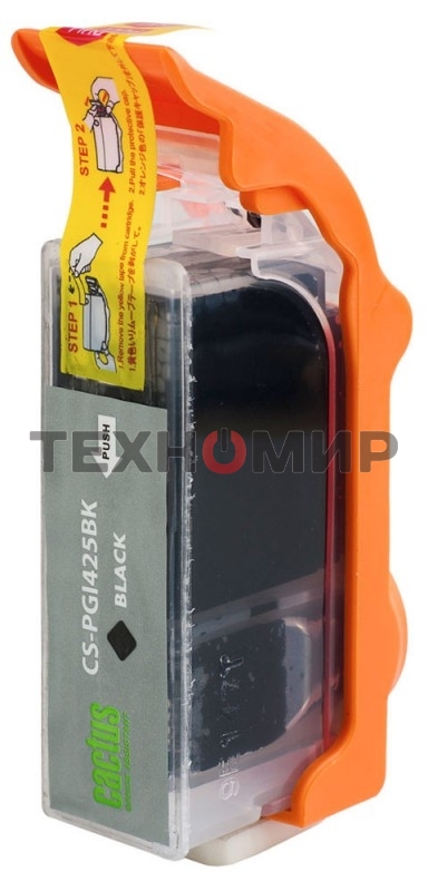 Картридж струйный Cactus CS-PGI425BK черный (16 мл) для Canon Pixma iP4840/MG5140/5240/6140/8140/MX884