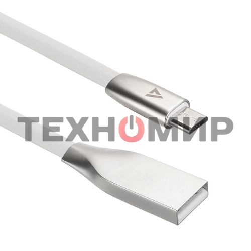 Кабель USB ACD-Infinity MicroUSB - USB-A TPE, 1.2м, белый